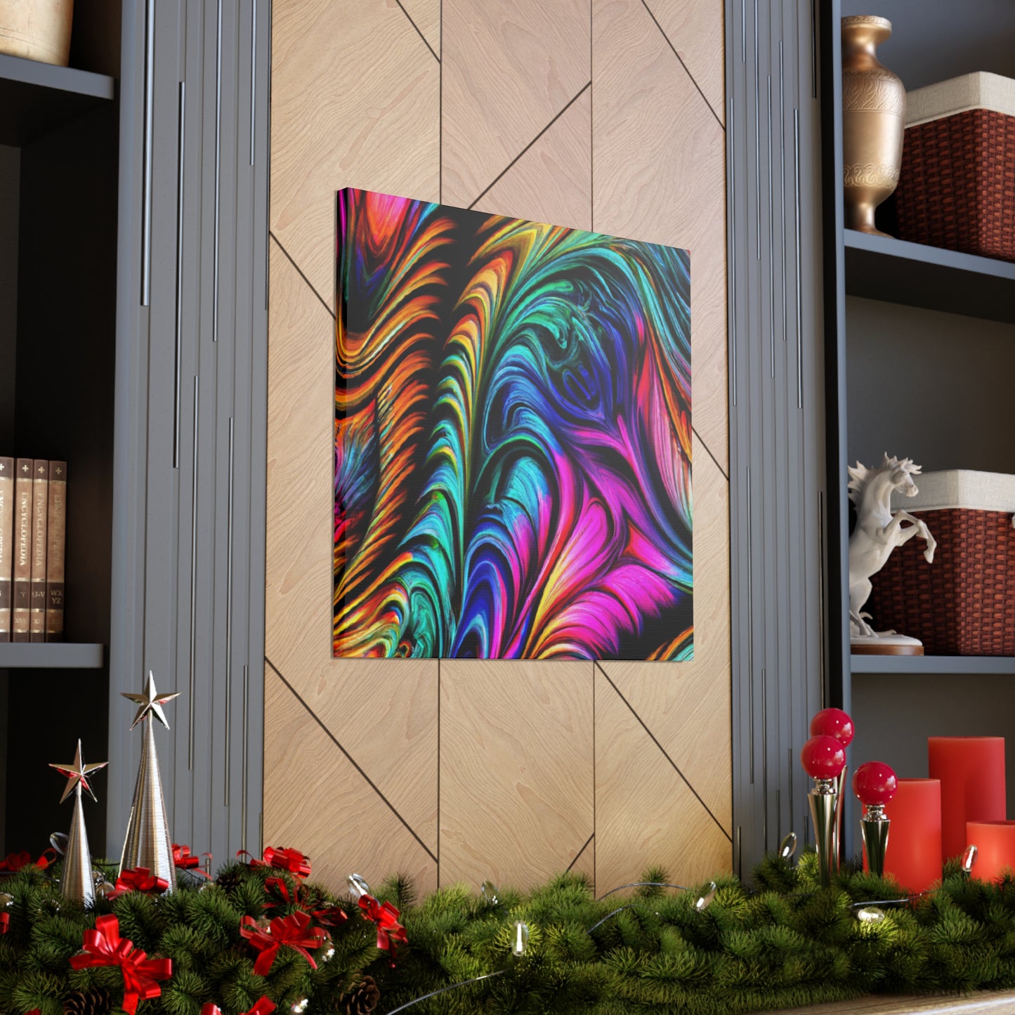 Peacock Wave - Canvas