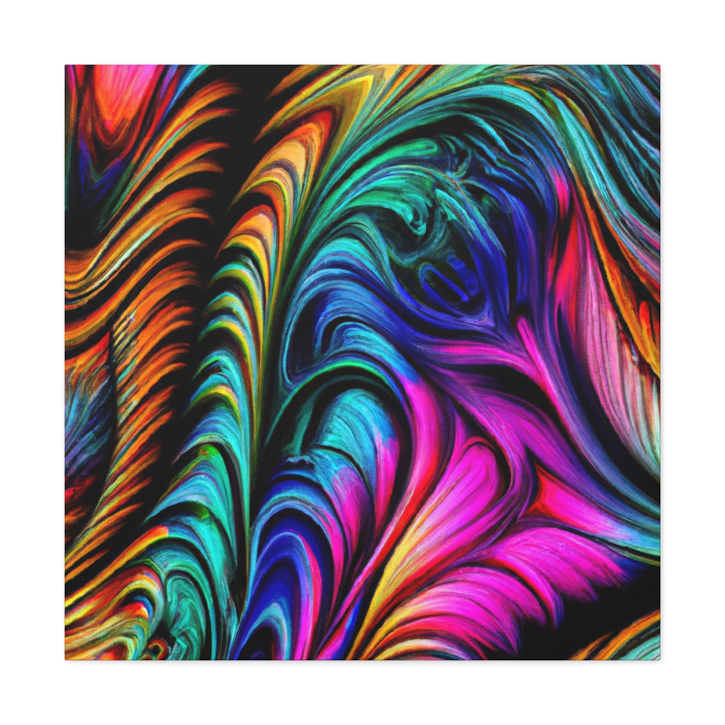 Peacock Wave - Canvas