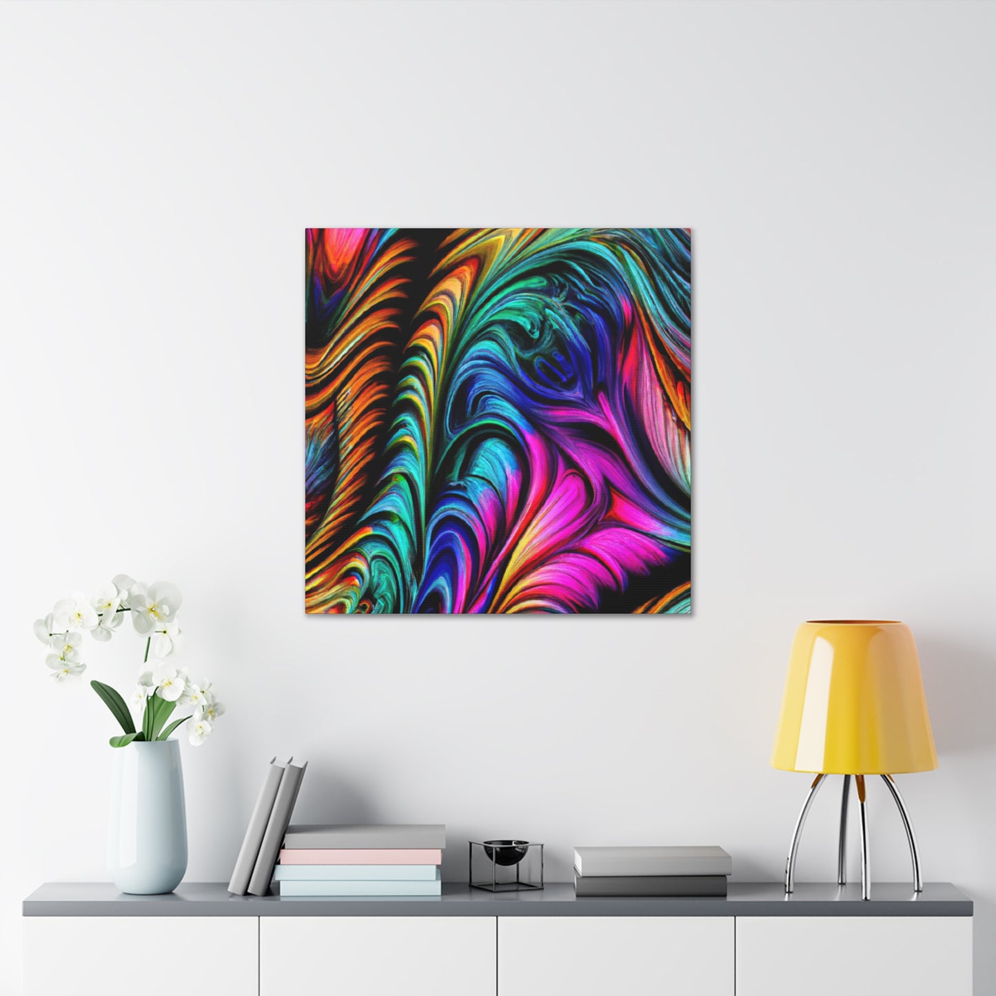 Peacock Wave - Canvas