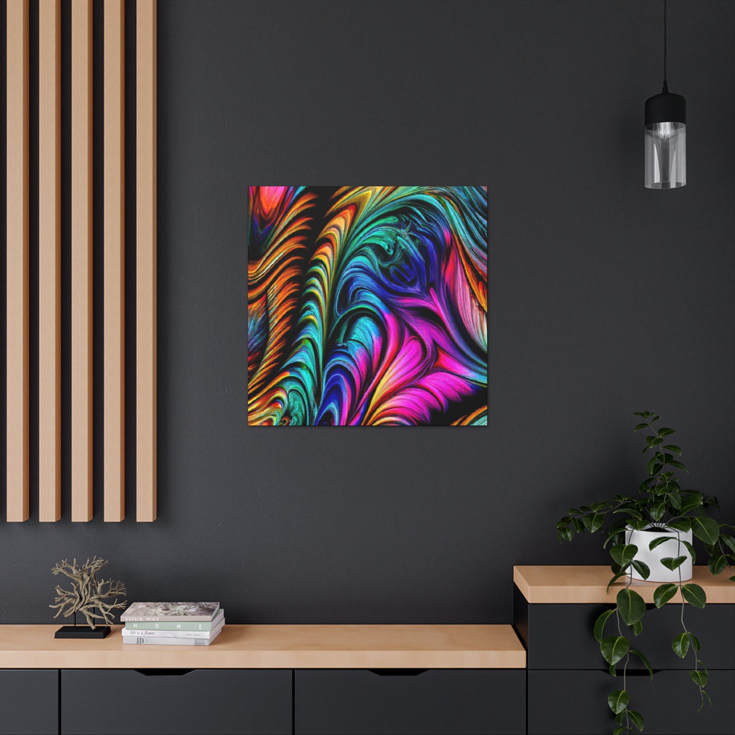 Peacock Wave - Canvas