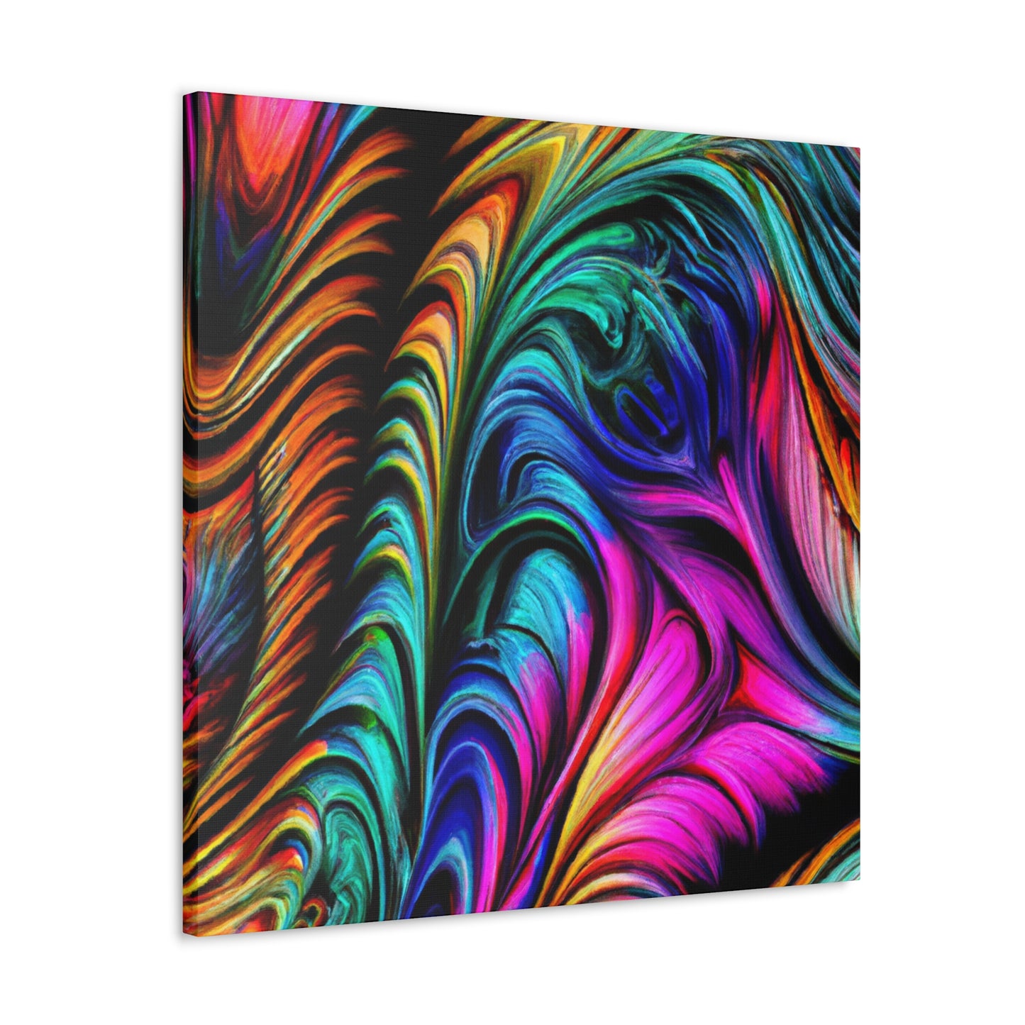 Peacock Wave - Canvas