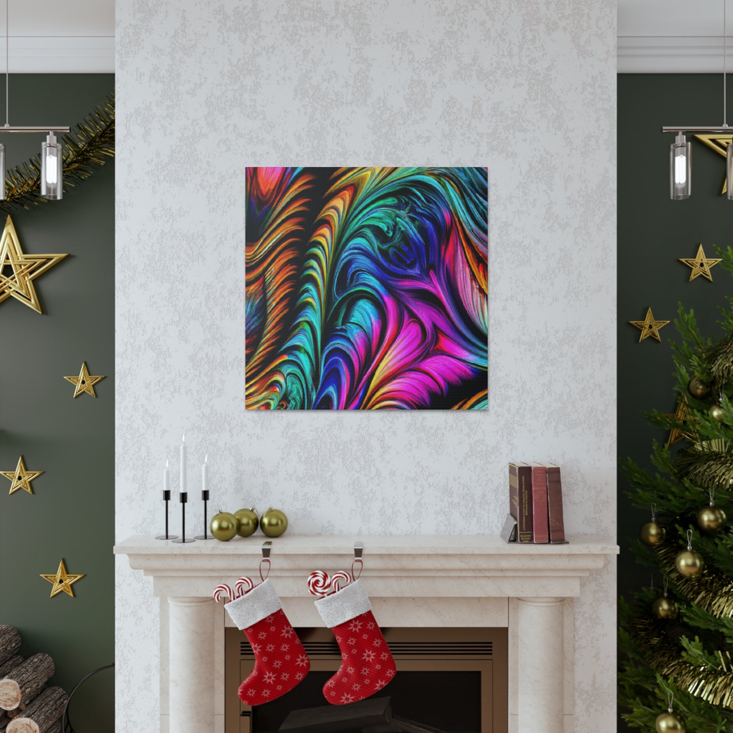 Peacock Wave - Canvas