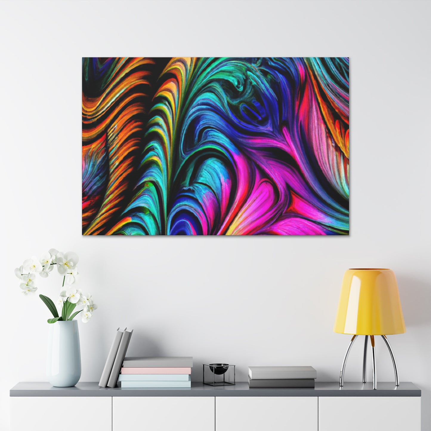 Peacock Wave - Canvas