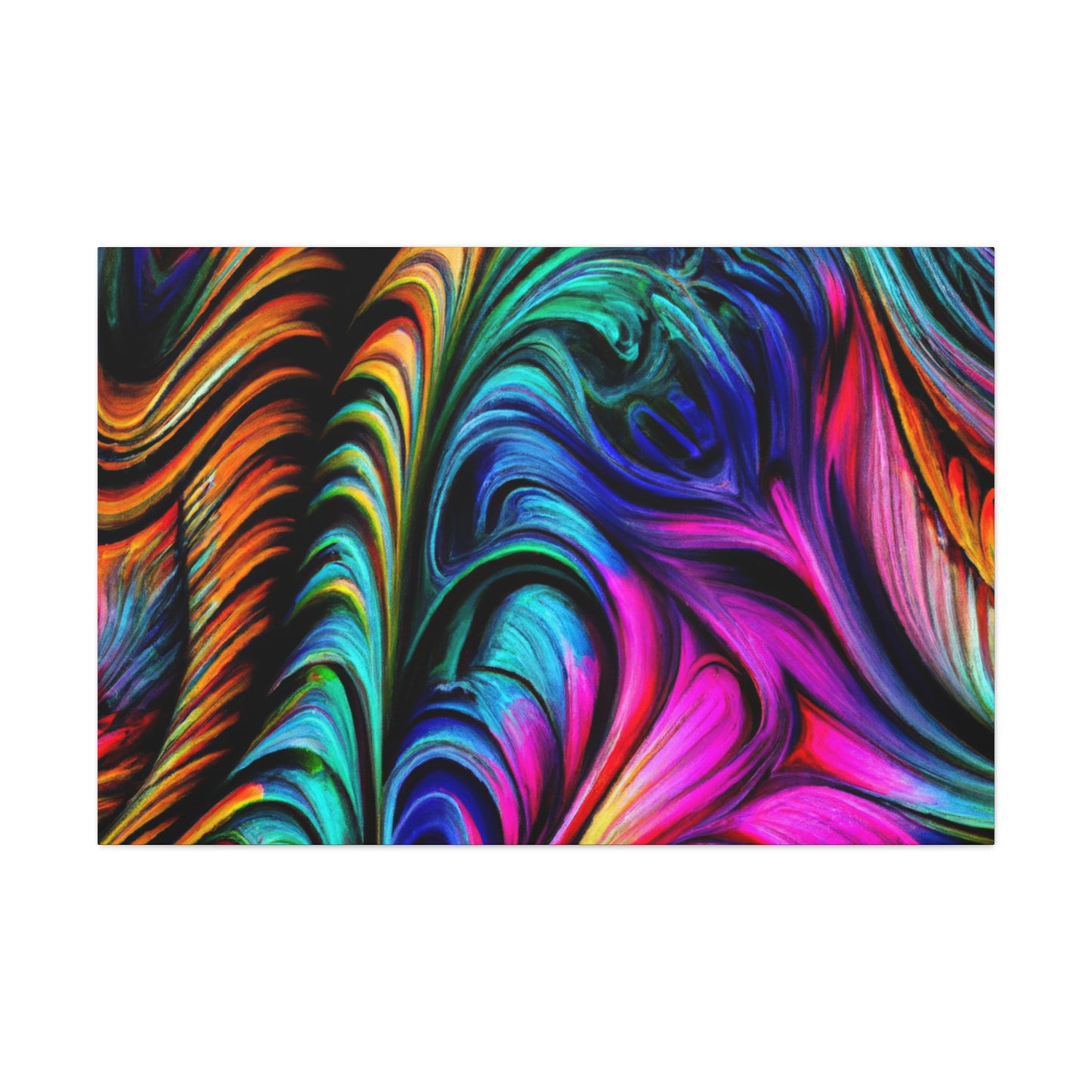 Peacock Wave - Canvas