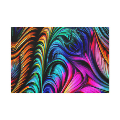 Peacock Wave - Canvas