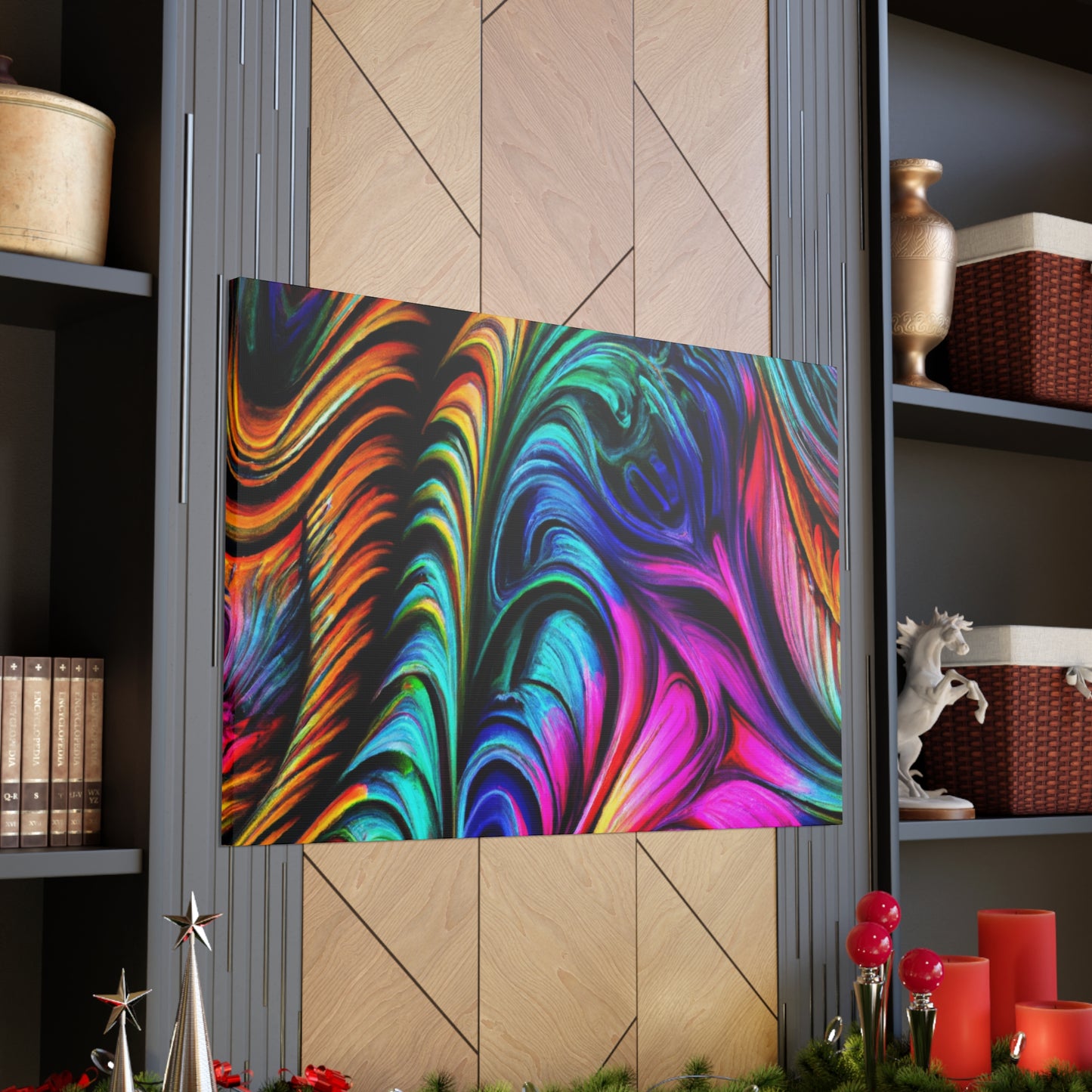 Peacock Wave - Canvas